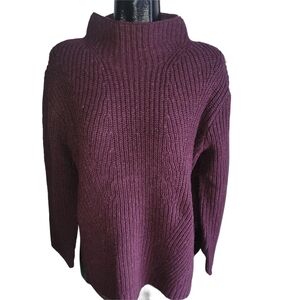 Roots Purple Turtleneck Sweater